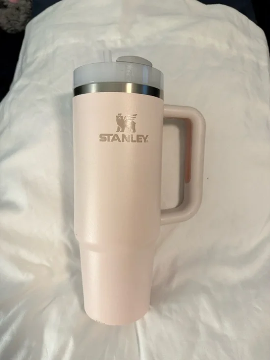 Stanley Light Pink Travel Mug with Handle - Picture 2 of 7